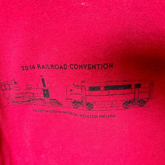 Hesston Steam Museum exclusive red tee - Picture 2 of 5